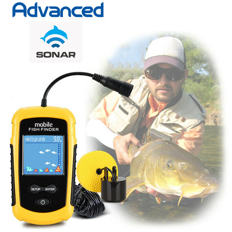Ice Fishing Pocket Portable LCD Mobile Sonar Fish Finder w/ LED Back –  Thirsty Buyer