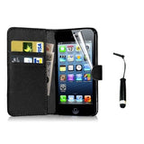 iPhone 4 5 6 Leather Wallet Case Cover w/ Free Screen Protector - Assorted Colors - Thirsty Buyer - 2
