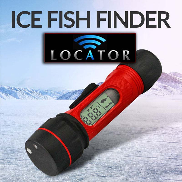 RICANK Depth Finder with Temperature, Portable Ice Fish Finder Contour  Readout Fish Depth Finder Handheld Fishfinder