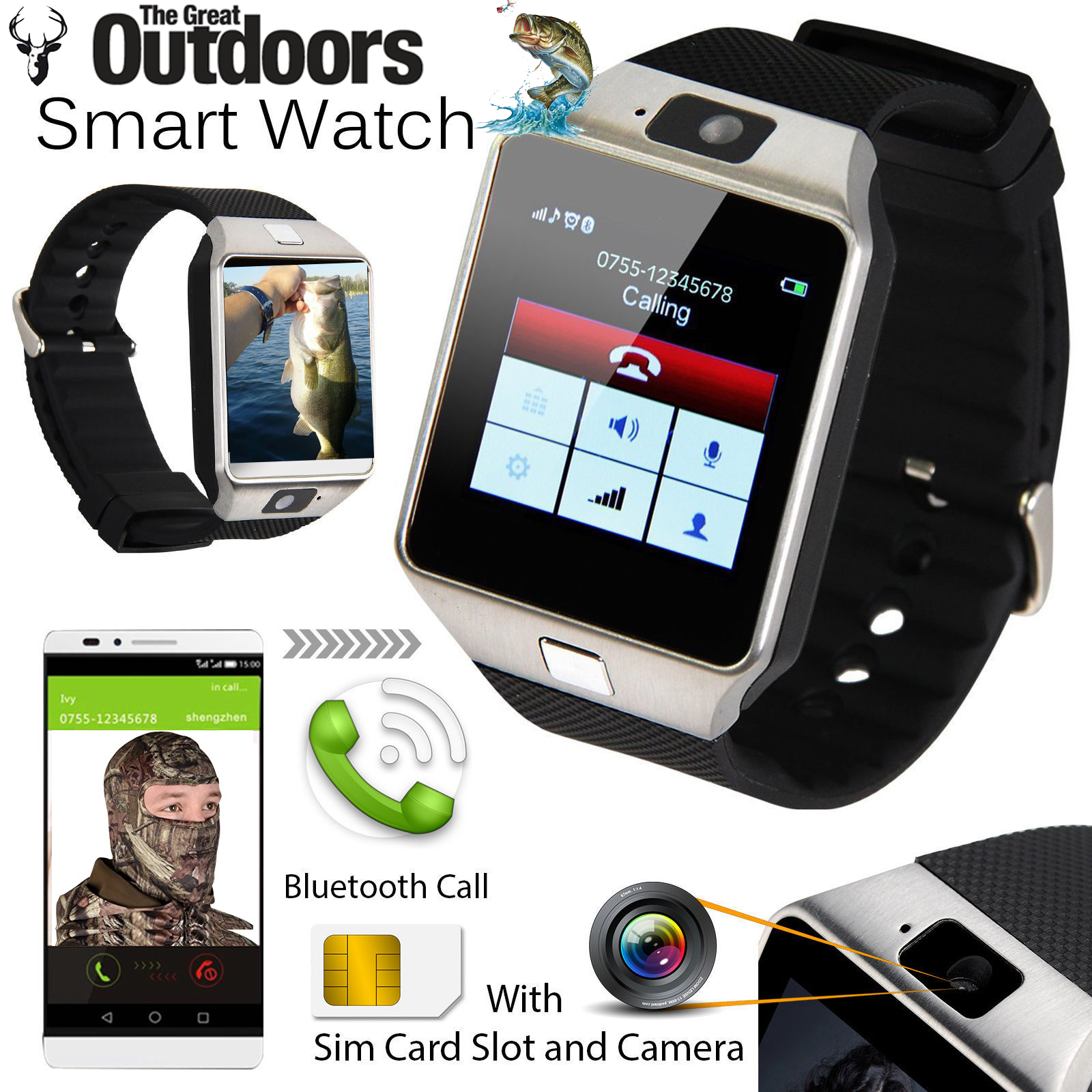 Smartwatch fishing sales