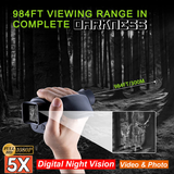 Pocket Portable "NIGHT VISION" Big Game Handheld DIGITAL Scope - 5X Dual Zoom 1080p HD Optics w/ Live Recording