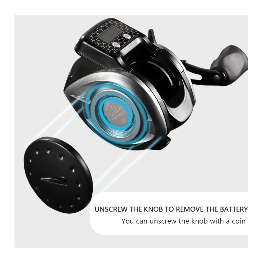 depth locator fishing reel ICE FISHING PRO LCD Digital Display Depth Finder "ICE REEL"