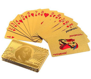 24k Gold Plated "BIG GAME" Poker Playing Cards - Thirsty Buyer - 1