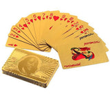 24k Gold "HIGH STAKES" Texas Hold'em Poker Playing Cards w/ BONUS Mahogany Collectors Box - Thirsty Buyer - 2