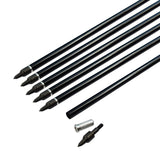 "Big Hit" Crossbow Aluminum Bolts - 6-Pack Available in 4 Sizes