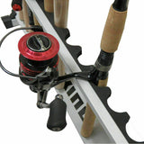 24-Rack Portable Aluminum Fishing Rod Holder - Holds 24 Rods!