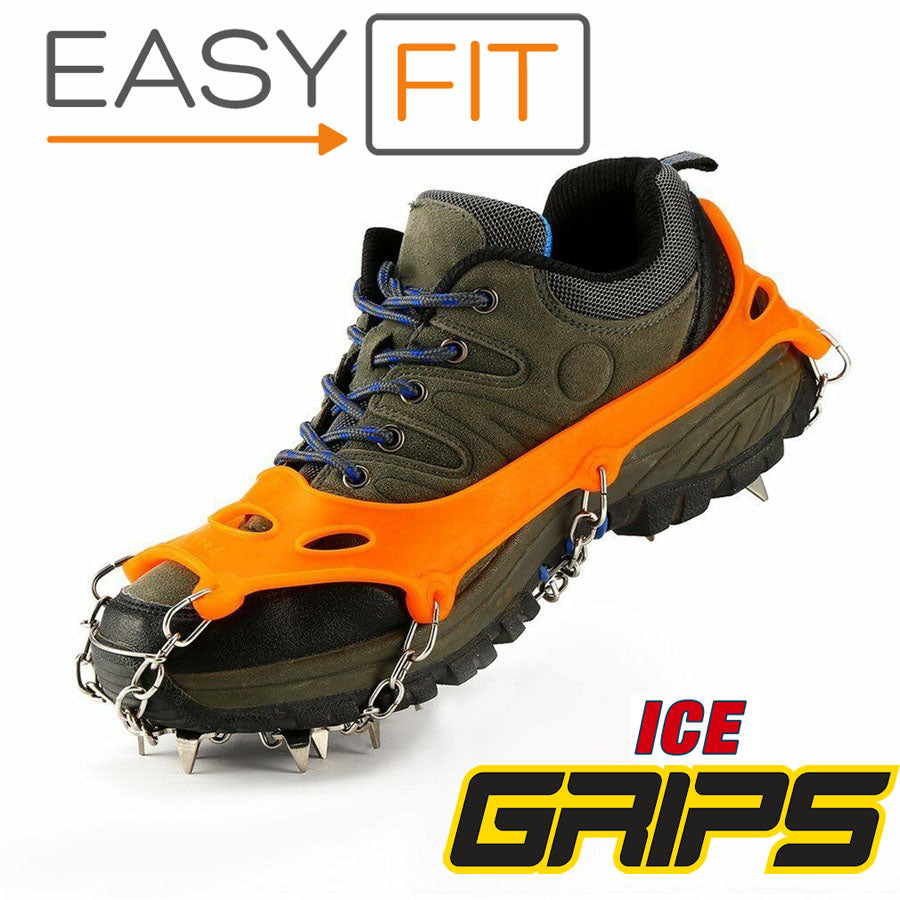 Ice Fishing STRETCH-ON BOOT TRACTION ICE GRIPS - Anti Slip Grips