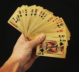 24k Gold "HIGH STAKES" Texas Hold'em Poker Playing Cards w/ BONUS Mahogany Collectors Box - Thirsty Buyer - 8