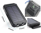 Solar Battery Dual Power-Bank CHARGER for SMARTPHONES - WaterProof w/ Built-in Lights & Compass - Thirsty Buyer - 15