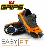 Ice Fishing "STRETCH-ON" BOOT TRACTION ICE GRIPS - Anti Slip Grips that Fit Over Any Boots!