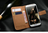 Luxury Genuine Black Leather Flip Case Wallet Cover for Samsung Galaxy Models - Thirsty Buyer - 5
