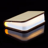 COZY HOME'S Wireless Wooden LED Folding Book w/ Magnetic Clip