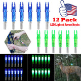 Compound Bow "LIGHTED" LED Arrow Nocks - 12 pack Super Deal