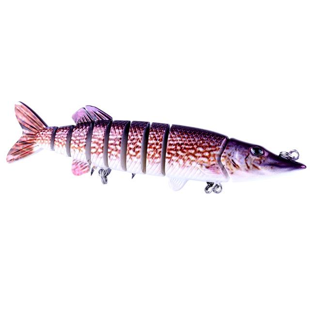 fish on 8 lures 8-Jointed "Life like" Crush'em Fishing Lures