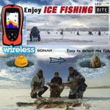 Ice Fishing WIRELESS Color LCD FISH Finder V3.0 w/ LED Light Bite Technology