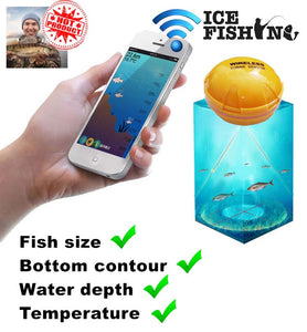 Precision Technologies "Portable" Wireless Smart Phone Ice Fishing HD Sonar Sensor - NEW