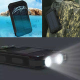 Solar Battery Dual Power-Bank CHARGER for SMARTPHONES - WaterProof w/ Built-in Lights & Compass - Thirsty Buyer - 5