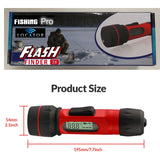 Pocket Portable "FLASH" Ice Fishing Finder & Locator w/ Brite-Lite Technology - READS THROUGH THE ICE!