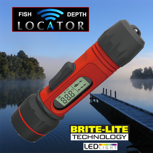 Quick "FLASH" Pocket Portable Depth & Fish Locator w/ Brite-Lite Technology
