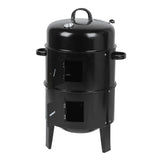 3-in-1 "Portable" Charcoal Outdoor BBQ Smoker, Grill, & Roaster
