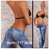 Women's Blue JEAN-DEX Pants - Torn Style -  - 3