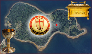 "OAK ISLAND" Collector's Edition KNIGHTS TEMPLAR Troy Ounce Coins - one 24k Gold Layer & one .999 Silver Layer - Thirsty Buyer - 1