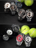 Men's Stainless Steel Luxury Fashion Quartz Watch - Silver & White -  - 2