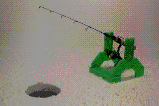 Ice Fishing Auto JIGGER Rod Holder - Ultra Sensitive Auto Jigging (NEW)