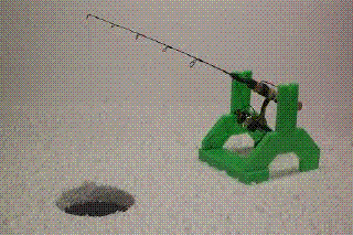 the trigger ice fishing rod holder Ice Fishing Auto "JIGGER" Rod Holder