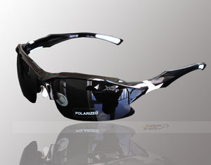 Professional Polarized Cycling/Athletics SunGlasses (Swiss Technology) - Black -  - 1