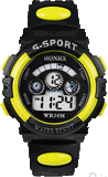 Boys Super Athelete Sports Stop Watch Digital LED -Yellow -  - 1