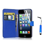 iPhone 4 5 6 Leather Wallet Case Cover w/ Free Screen Protector - Assorted Colors - Thirsty Buyer - 3