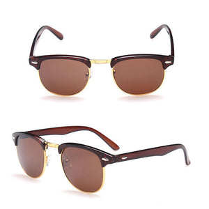 Men's/Women's Half Gold Frame CLUBMASTER Sunglasses - Assorted Colors - Thirsty Buyer - 1