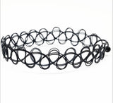 Stretch "Tattoo" Choker Necklace - Multiple Colors -  - 2