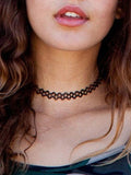 Stretch "Tattoo" Choker Necklace - Multiple Colors -  - 4