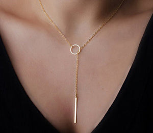 Women's Gold Bar UNITY Pendant Necklace - Thirsty Buyer