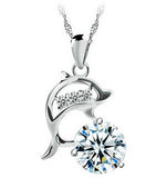 Women's Sparkling Silver DOLPHIN Crystals Pendant Necklace - Thirsty Buyer - 3