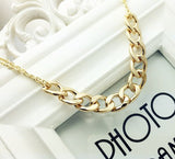 Women's Gold Solid Chain LINK Necklace - Thirsty Buyer - 1