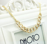 Women's Gold Solid Chain LINK Necklace - Thirsty Buyer - 2