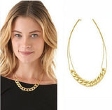 Women's Gold Solid Chain LINK Necklace - Thirsty Buyer - 3