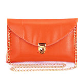 Ladies ENVELOPE Purse Handbag w/ Gold Clutch Chain - Assorted Colors - Thirsty Buyer - 6