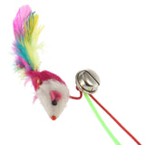 Cats Sound Bell Dangling Mouse Rod -  - 2