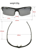 Professional Polarized Cycling/Athletics SunGlasses (Swiss Technology) - Black -  - 4