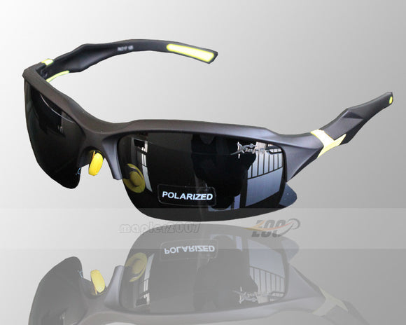 Professional Polarized Cycling/Athletics SunGlasses (Swiss Technology) - Yellow & Black -  - 1
