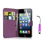 iPhone 4 5 6 Leather Wallet Case Cover w/ Free Screen Protector - Assorted Colors - Thirsty Buyer - 6