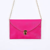 Ladies ENVELOPE Purse Handbag w/ Gold Clutch Chain - Assorted Colors - Thirsty Buyer - 1