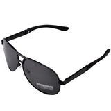 Men's Sport Polarized Aviator SunGlasses - Black -  - 1