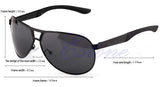 Men's Sport Polarized Aviator SunGlasses - Black -  - 3