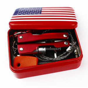 Outdoor Sport Camping Survival Emergency Tool Box Set -  - 1