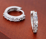 Women's Silver Plated Crystal Gemstone PLUS Earrings -  - 2